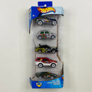 2004 Hot Wheels Multipack Exclusive Tiki Torchers 5 Pack Set de 5 - Jeep Jeepster, Mini Cooper, Ford Escort Rally, Isuzu VehiCROSS, Lancia Stratos