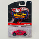 2010 Hot Wheels Wayne's Garage Neet Streeter 36 Ford Coupe rojo metálico Llantas de Goma RR base ZAMAC