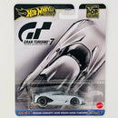 2024 Hot Wheels Premium Pop Culture Gran Turismo 7 Nissan Concept 2020 Vision Gran Turismo plata metálico Llantas de Goma RR