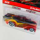 2010 Hot Wheels Phil's Garage Jeep 41 Pro Mod Willys rojo metálico Llantas de Goma RR base ZAMAC