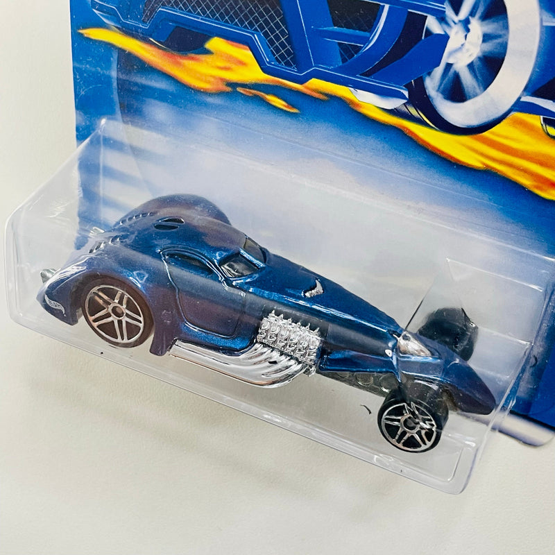 2001 Hot Wheels Hammered Coupe 120 azul PR5
