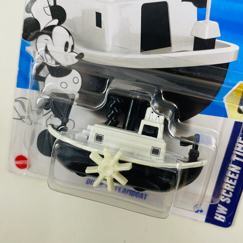 2025 Hot Wheels HW Screen Time Mickey Mouse Disney Steamboat blanco