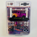 2024 M2 Machines Model Kit Limited Edition 1/9250 1954 Chevrolet 3100 TRUCK R68 fucsia con amarillo Llantas de Goma