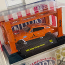 2022 M2 Machines Model Kit Limited Edition 1/9,600 NHRA 1966 Dodge Charger Gasser S02 naranja Llantas de Goma - Detalle Tarjeta