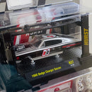 2021 M2 Machines Model Kit Limited Edition 1/8,800 Hurst 1966 Dodge Charger Gasser R37 plata Llantas de Goma