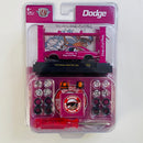 2021 M2 Machines Model Kit Limited Edition 1/8,280 Dodge Scat Pack Club 1970 Dodge Super Bee 383 R38 fucsia Llantas de Goma