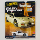 2024 Hot Wheels Premium Fast & Furious Rápidos y Furiosos Ford RS200 blanco Llantas de Goma RR
