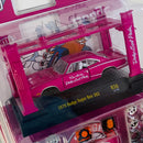2021 M2 Machines Model Kit Limited Edition 1/8,280 Dodge Scat Pack Club 1970 Dodge Super Bee 383 R38 fucsia Llantas de Goma