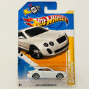 2012 Hot Wheels New Models Bentley Continental Supersports blanco J5 Primera Edición