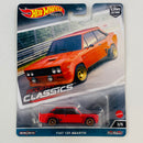 2023 Hot Wheels Premium Car Culture Modern Classics Fiat 131 Abarth rojo Llantas de Goma RR Primera Edición