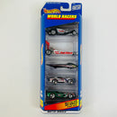 1999 Hot Wheels World Racers 5 Pack Set de 5 - Super Comp Dragster, Driven to the Max Dragster, Solar Eagle III, Dodge Viper RT/10, Panoz GTR-1