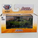 2020 M2 Machines Ground Pounders Limited Edition 1/7,000 SRT 1969 Dodge Charger Daytona HEMI R20 verde Llantas de Goma