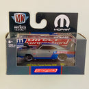 2022 M2 Machines Ground Pounders Limited Edition 1/9,000 Mopar 1969 Dodge Charger Daytona HEMI R23 gris Llantas de Goma