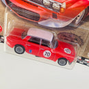 2022 Hot Wheels Premium Boulevard 70 Rover P6 Group 2 rojo Llantas de Goma RR Primera Edición