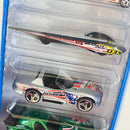1999 Hot Wheels World Racers 5 Pack Set de 5 - Super Comp Dragster, Driven to the Max Dragster, Solar Eagle III, Dodge Viper RT/10, Panoz GTR-1