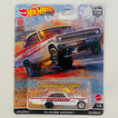 2022 Hot Wheels Premium Car Culture Dragstrip Demons 65 Dodge Coronet blanco Llantas de Goma RR base ZAMAC