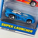 2000 Hot Wheels Super Launcher 5 Pack Set de 5 - Saltflat Racer, Pikes Peak Celica Toyota, Cat-A-Pult, Silhouette II, Splittin' Image II