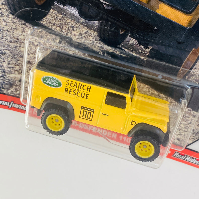 2020 Hot Wheels Car Culture Land Rover Defender 110 Hard Top amarillo Llantas de Goma RR