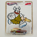 2013 Hot Wheels Premium Pop Culture Hagar The Horrible Olafo El Amargado 56 Chevy Nomad Delivery beige Llantas de Goma RR base ZAMAC - Levanta Capó