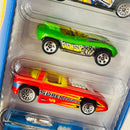 2000 Hot Wheels Super Launcher 5 Pack Set de 5 - Saltflat Racer, Pikes Peak Celica Toyota, Cat-A-Pult, Silhouette II, Splittin' Image II