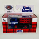 2022 M2 Machines Limited Edition 1/9,600 Dinty Moore Hormel Foods 1966 Dodge L600 Stake Bed Truck S112 azul con rojo Llantas de Goma