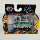 2024 M2 Machines Limited Edition 1/9,200 Maui and Sons 1965 Dodge A100 Camper Van R74 verde Llantas de Goma