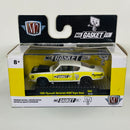2020 M2 Machines Limited Edition 1/4,875 Mr Gasket Co 1968 Plymouth Barracuda HEMI Super Stock S82 blanco con amarillo Llantas de Goma