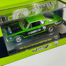 2023 M2 Machines Limited Edition 1/9,000 Mr Gasket Co 1968 Plymouth Barracuda HEMI Super Stock R76 verde Llantas de Goma