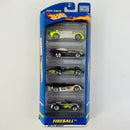 2001 Hot Wheels Fireball 5 Pack Set de 5 - Krazy 8s, Splittin' Image II, Turbolence, Road Rocket, Chevrolet Corvette Stingray III