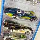 2001 Hot Wheels Fireball 5 Pack Set de 5 - Krazy 8s, Splittin' Image II, Turbolence, Road Rocket, Chevrolet Corvette Stingray III