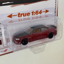 2024 Auto World Premium Series Modern Muscle Special Edition 2021 Dodge Charger SRT Hellcat Redeye rojo con negro Llantas de Goma