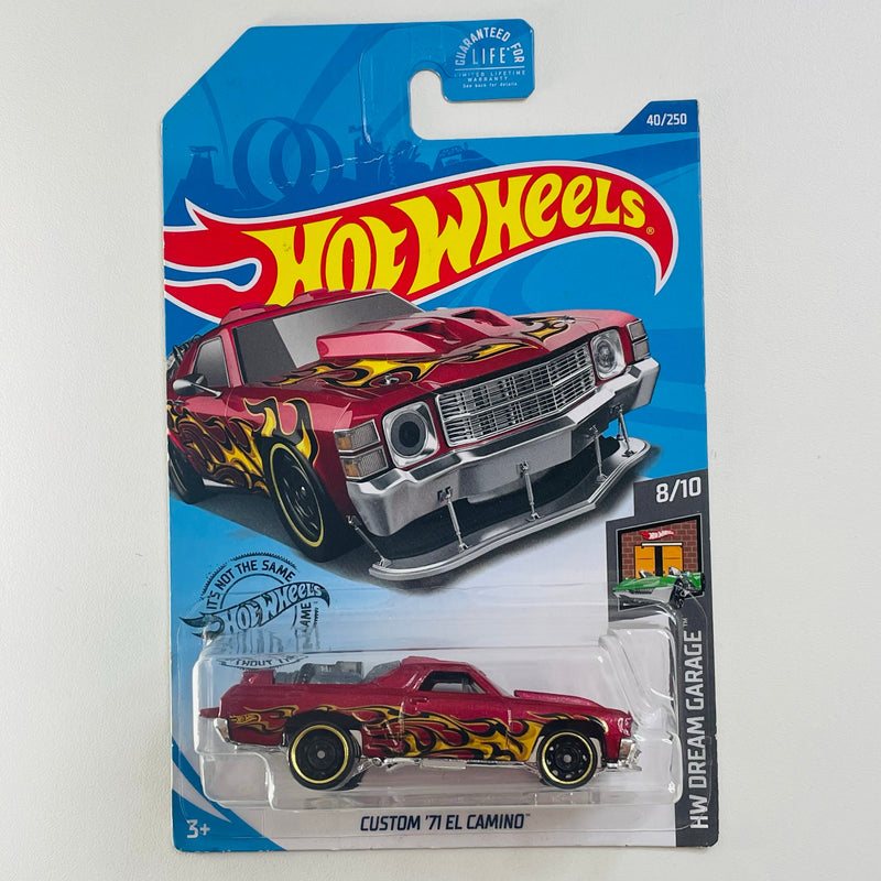 2020 Hot Wheels HW Dream Garage Custom 71 El Camino Chevrolet rojo metálico DD8