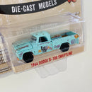 2015 Greenlight Hollywood Limited Edition Gas Monkey Garage 1964 Dodge D-100 Sweptline celeste Llantas de Goma