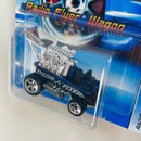 2006 Hot Wheels Radio Flyer Wagon 151 azul metálico 5SP base ZAMAC