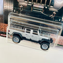 2021 Hot Wheels Premium Fast & Furious Fleet Rápidos y Furiosos Jeep Gladiator plata metálico Llantas de Goma RR