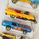2003 Hot Wheels Tiki Blasters 5 Pack Set de 5 - Jaded, Mega-Duty, 57 Roadster Chevrolet, Corvette Stingray, Rigor Motor