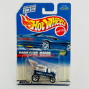 1998 Hot Wheels Radio Flyer Wagon 837 azul 5SP base ZAMAC