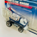 1998 Hot Wheels Radio Flyer Wagon 837 azul 5SP base ZAMAC