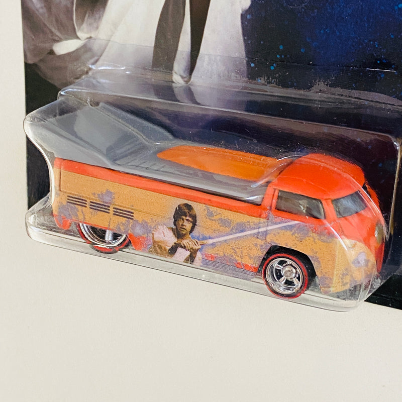 2015 Hot Wheels Premium Pop Culture Star Wars Luke Skywalker Volkswagen Drag Truck naranja Llantas de Goma Redline RR base ZAMAC