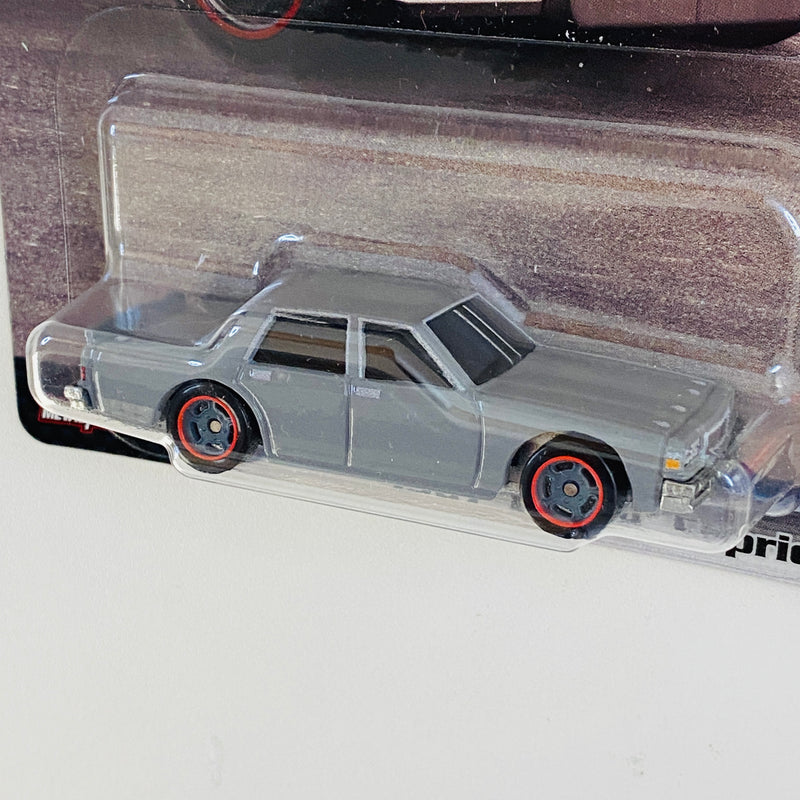 2024 Hot Wheels Premium Fast & Furious Rápidos y Furiosos  1987 Chevy Caprice gris Llantas de Goma Redline RR base ZAMAC Primera Edición