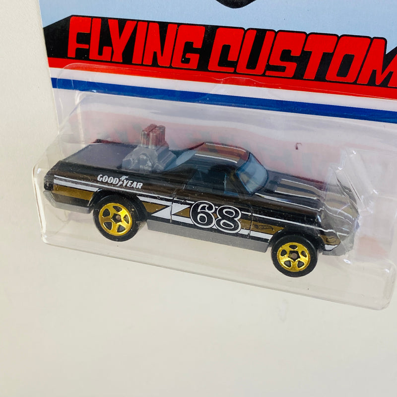 2021 Hot Wheels Target Exclusive Flying Customs 68 El Camino Chevrolet negro 5SP