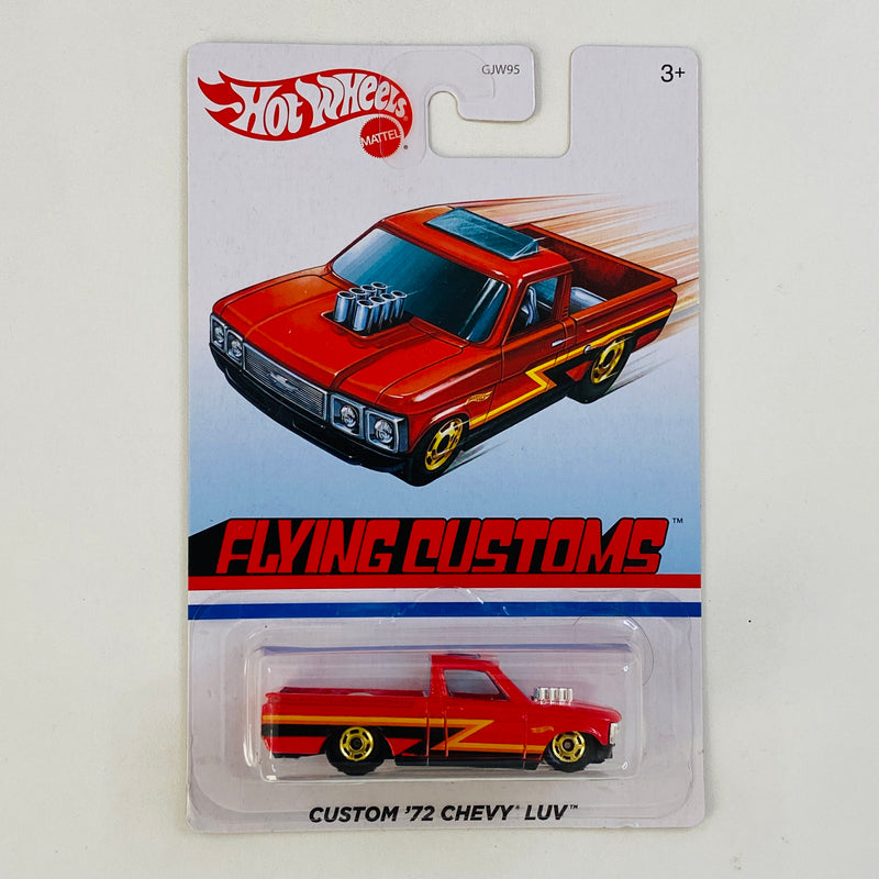 2020 Hot Wheels Target Exclusive Flying Customs Isuzu Faster Custom 72 Chevy LUV rojo HO