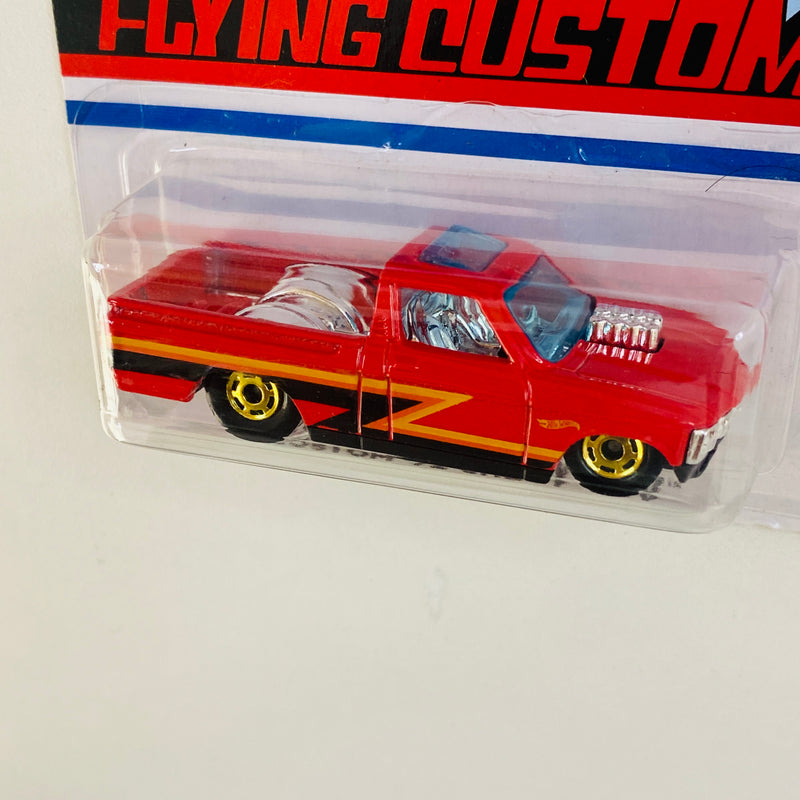 2020 Hot Wheels Target Exclusive Flying Customs Isuzu Faster Custom 72 Chevy LUV rojo HO