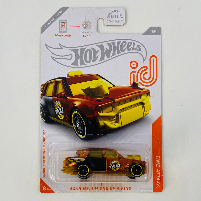 2020 Hot Wheels id CHASE Time Attaxi naranja spectraflame DD8 - CHASE de Edición Limitada