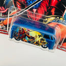 2021 Hot Wheels Premium Pop Culture Masters of the Universe He-Man Beast Man Volkswagen T1 Panel Bus azul metálico Llantas de Goma RR base ZAMAC