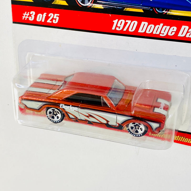 2005 Hot Wheels Classics Series 1 1968 Dodge Dart naranja spectraflame Goodyear 5SP base ZAMAC