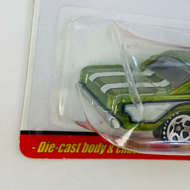 2005 Hot Wheels Classics Series 1 1968 Dodge Dart verde spectraflame Goodyear 5SP base ZAMAC - Detalle Burbuja