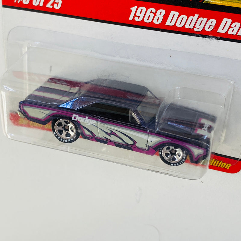 2005 Hot Wheels Classics Series 1 1968 Dodge Dart morado spectraflame Goodyear 5SP base ZAMAC