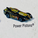 2003 Hot Wheels Highway 35 World Race Roadbeasts Nitrox Power Pistons negro CM5 base ZAMAC - Incluye Token y Comic