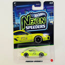 2026 Hot Wheels Walmart Exclusive Neon Speeders Porsche Cayman S amarillo neón NS6